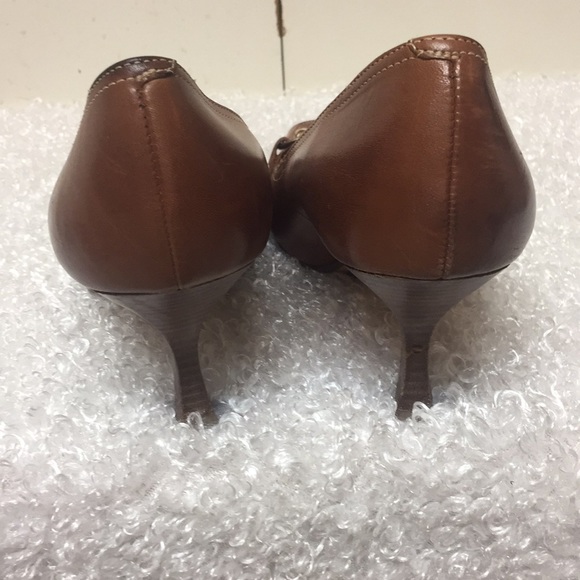 Nickels brown leather pumps. - Picture 4 of 7